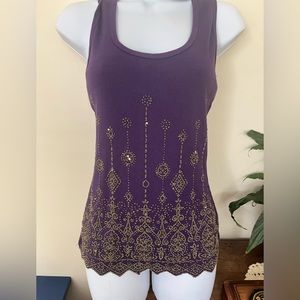 MKM design’s beautiful embellished Tank NWT sz small
